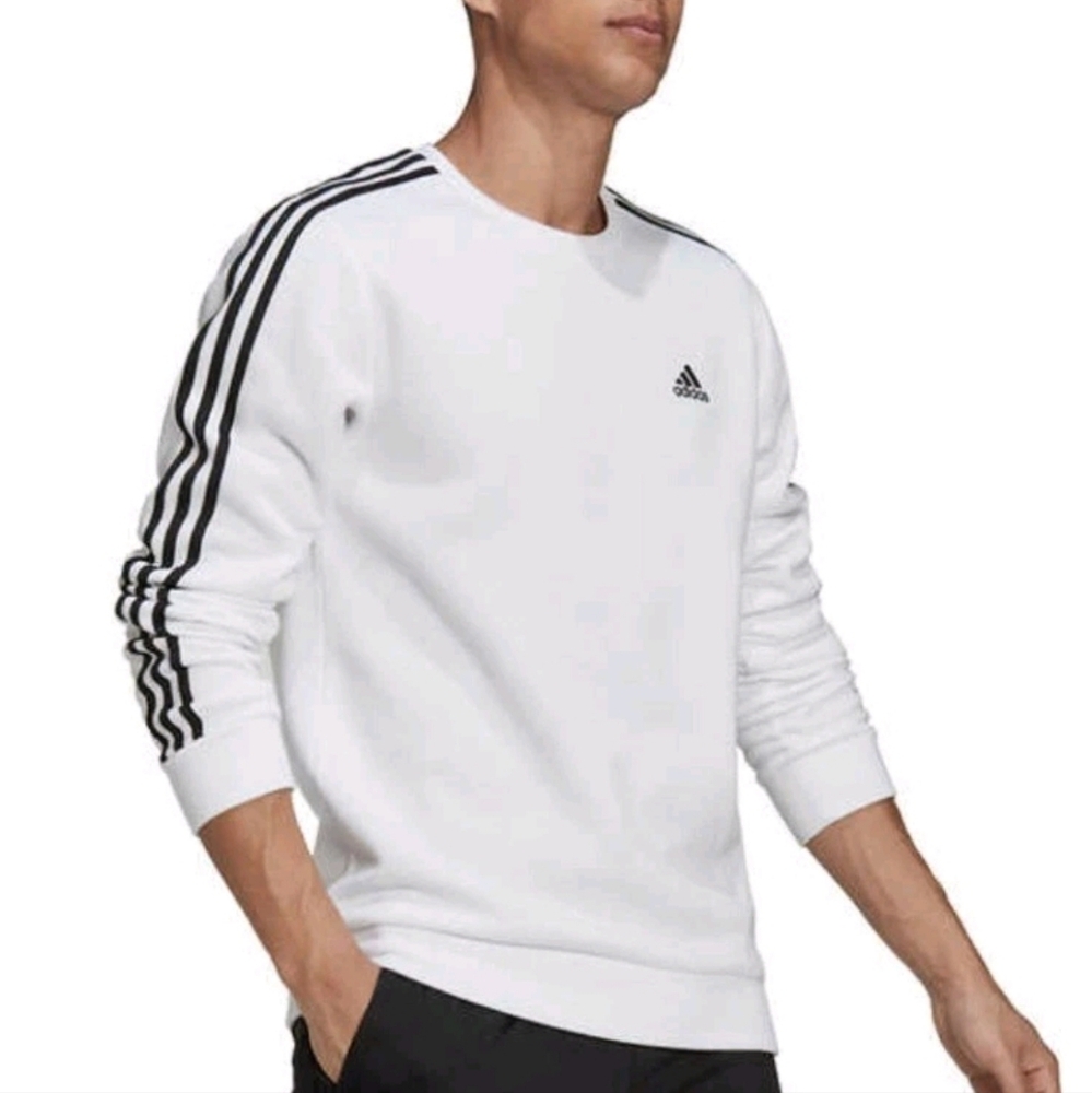 Mens Adidas Crew Neck Sweatshirt Size Large - Picture 2 of 7